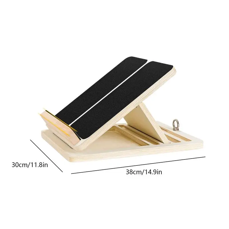 Portable Slant Board Calf Stretcher Balancing Pedal for Plantar Wooden Wedge Footrest Professional Adjustable Stretcher Boards