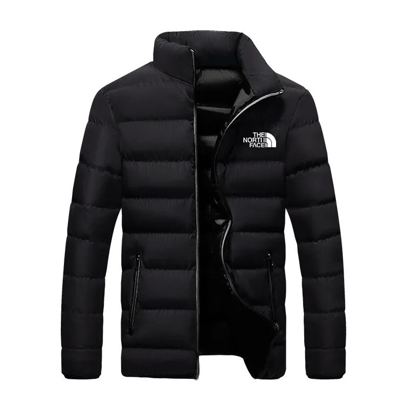 Leisure Thick Warm Pike Hip Hop Street Sports Jacket 2024 Winter Fashion New Męska bawełniana kurtka z zamkiem błyskawicznym ze stójką