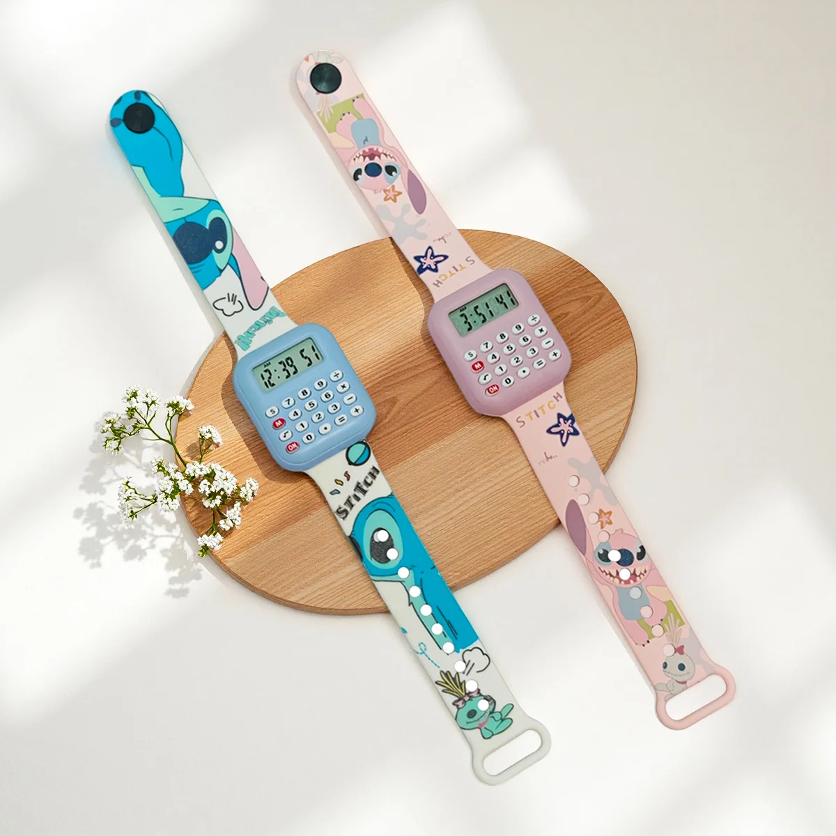 

Детские часы с мягким силиконовым ремешком, детский калькулятор Stitich, часы для девочек, цифровые часы, студенческие многофункциональные игрушки для обучения математике