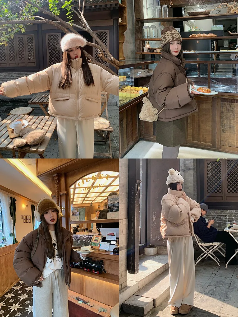 

Зимняя женская пуховая куртка Herwear, новая модель, мягкая, с наполнителем из 90% белого пуха, больших размеров, для повседневной носки, средней длины, на молнии