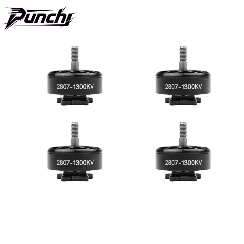 

Punch RC 4pcs 2807 1300KV Brushless Motor for 5inch FPV DIY Build Spare Part Accessory Motor Drone Long Range Racing