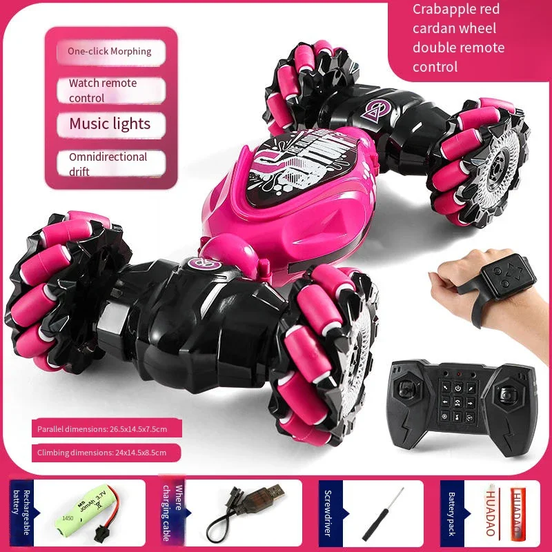 Gesture Sensor Twist Remote Control Car Four-wheel Drive Off-road Drift Children's Toy Climbing Stunt Car Black Technology