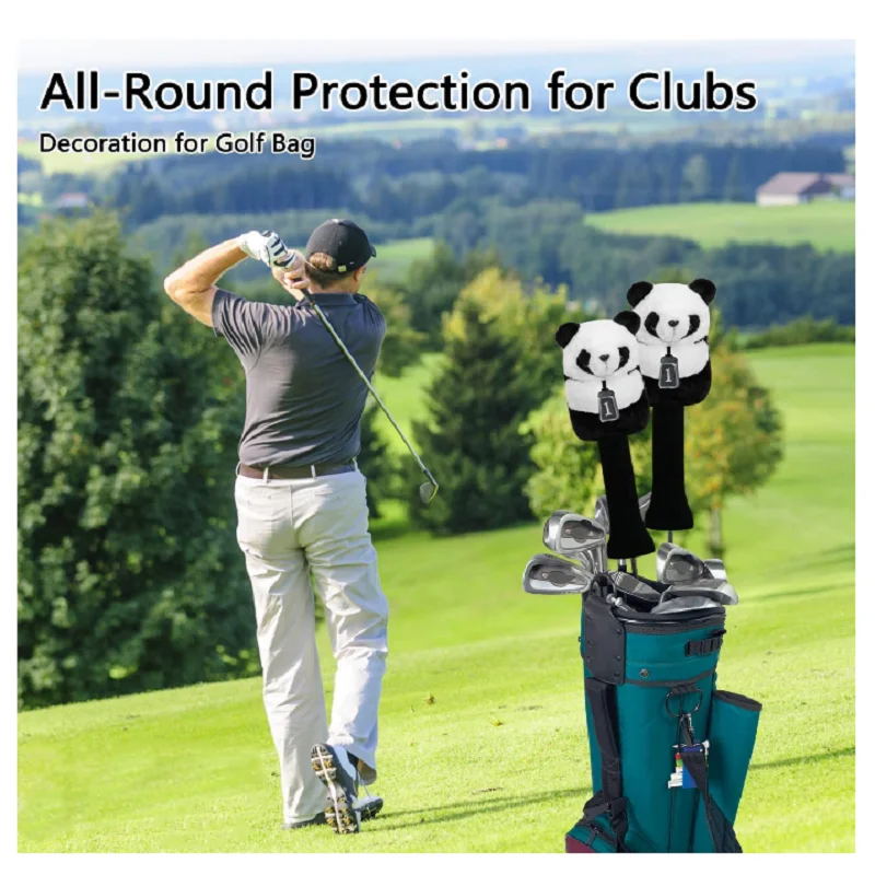 Animal Golf Headcovers, Funny Golf Head Covers Collection for Driver and Fairway Wood, Cute and Soft Golf Club Protector