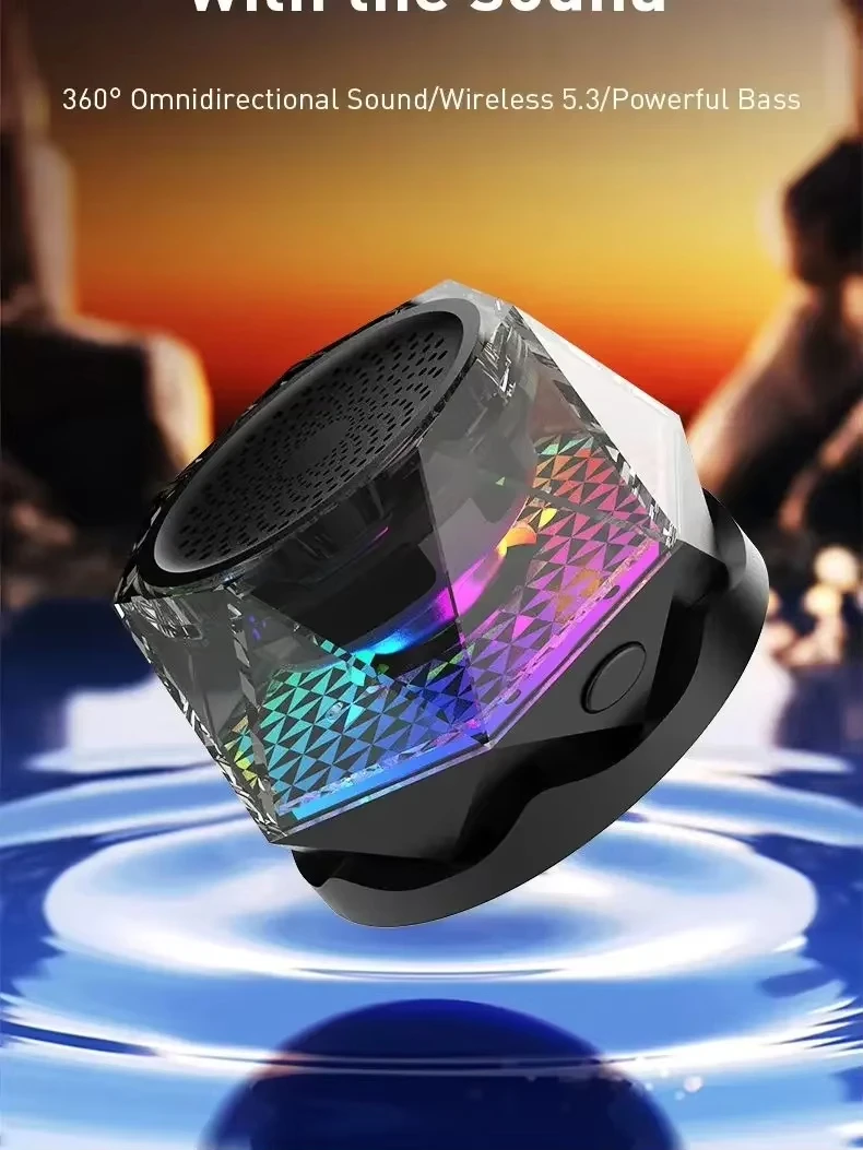 Bluetooth Audio Speaker Small G300 Steel Cannon Mini Portable Outdoor Creative Magnetic RGB Cool Light Mobile Phone Holder