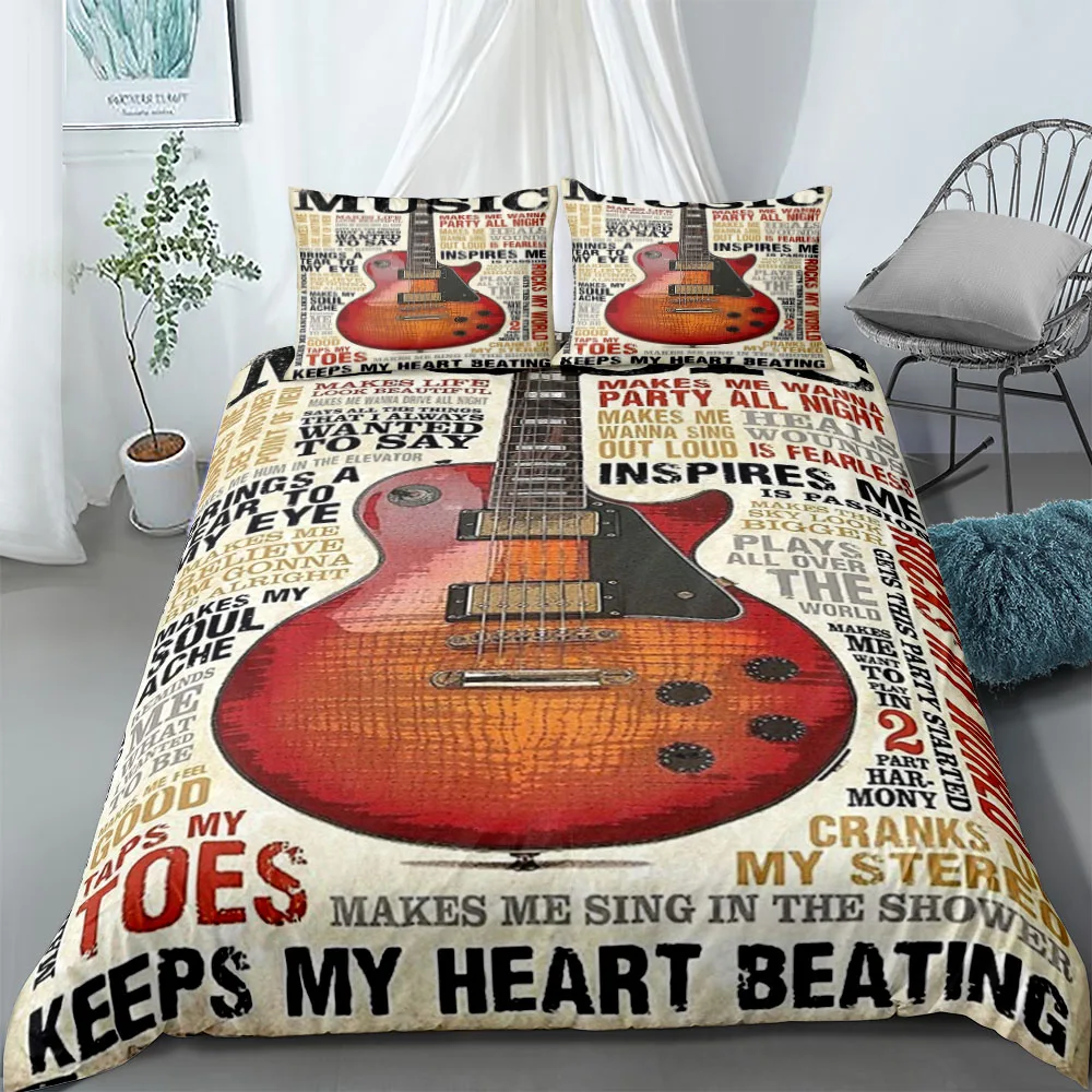 Party Like Rockstar Duvet Cover Set King Queen Double Full Twin Single Size Bed Linen Set