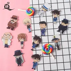 4Cm Anime Detective Conan Badge Cartoon Cute Student Personalized Creative Clothing Brooch Diy Badge Pendant Kawaii Gift