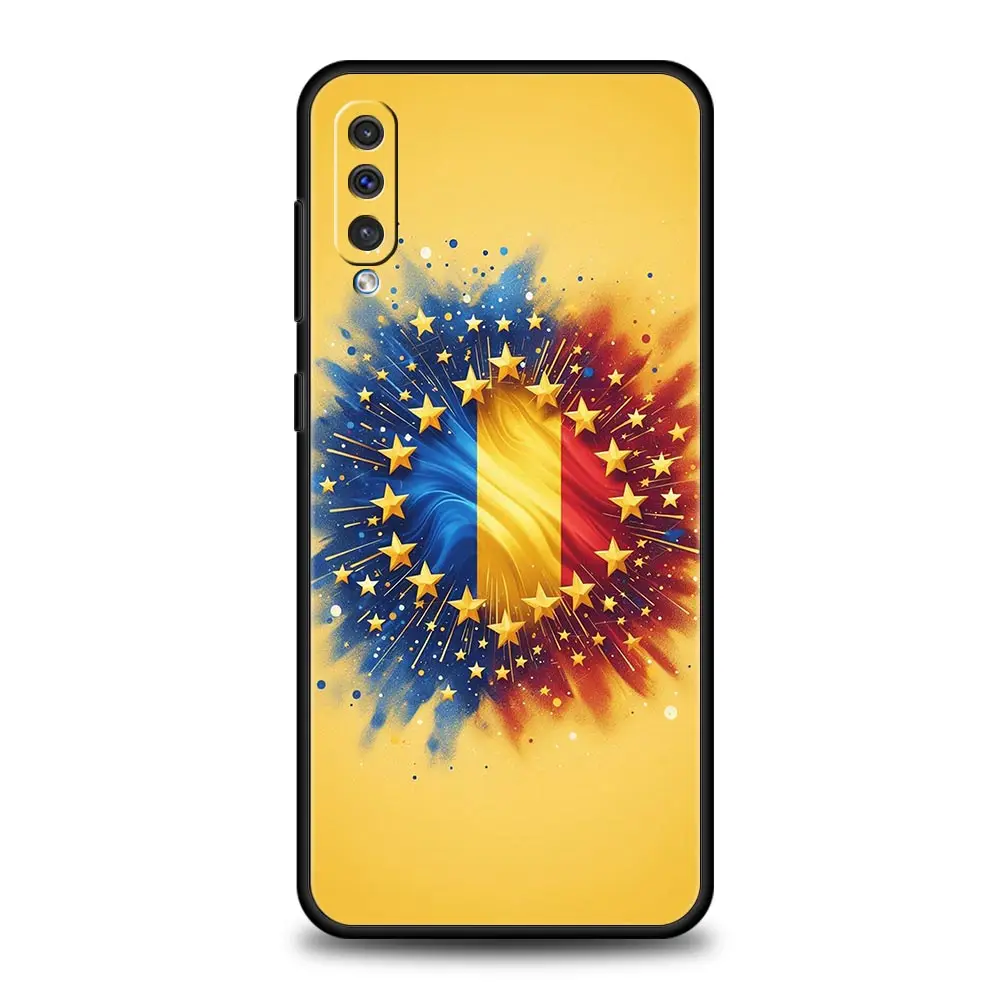 Romania Flag Phone Case For Samsung A56 A36 A26 A54 A52 A24 A14 A50 A72 A70 A40 A20E A06 A12 A22 A34 A42 A32 A04s A16 5G Cover