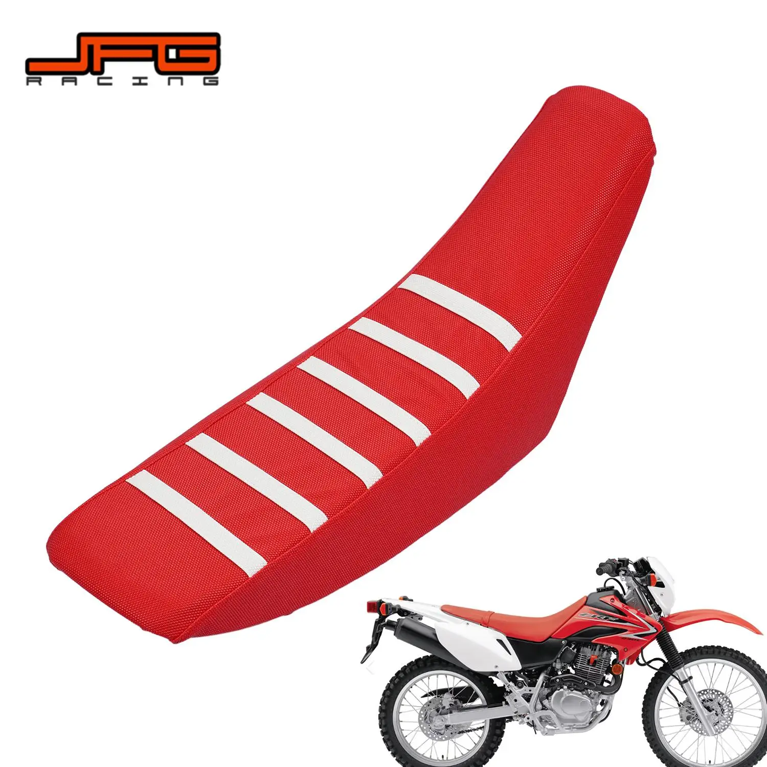 Motorcycles Gripper Soft Seat Cover For Honda CRF230F 2012-2020 Rubber Ribbed Traction Pattern Cushion Skin Off-Road Parts