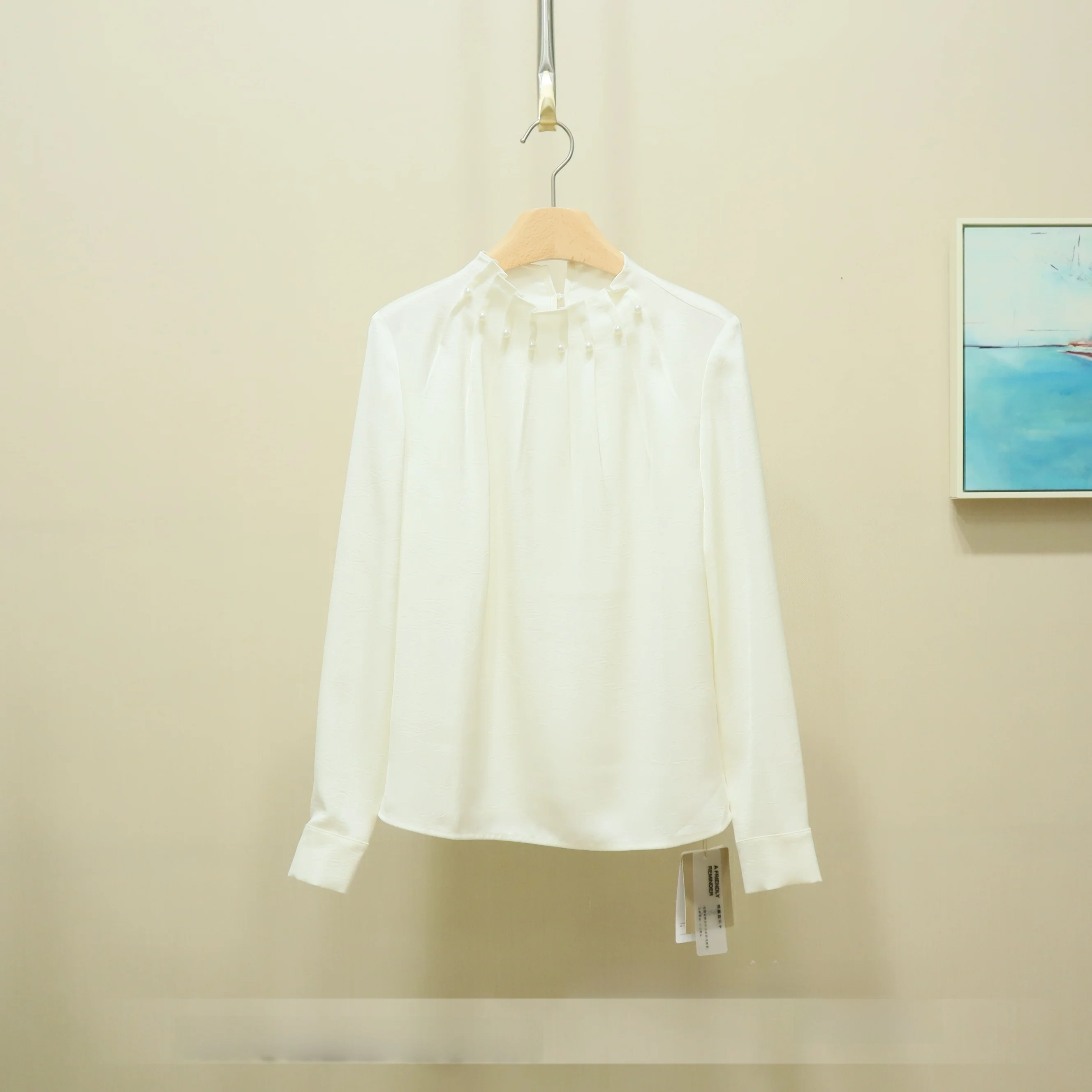 

Повседневная универсальная женская прямая рубашка с длинным рукавом, дышащая, удобная, весенняя новинка, модный топ 2026YSING