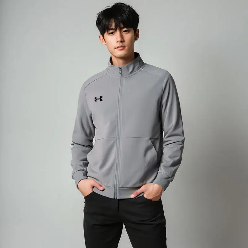2026 Under Armour Mens Knit Jacket 23600304-014 Grey Limited Low Price