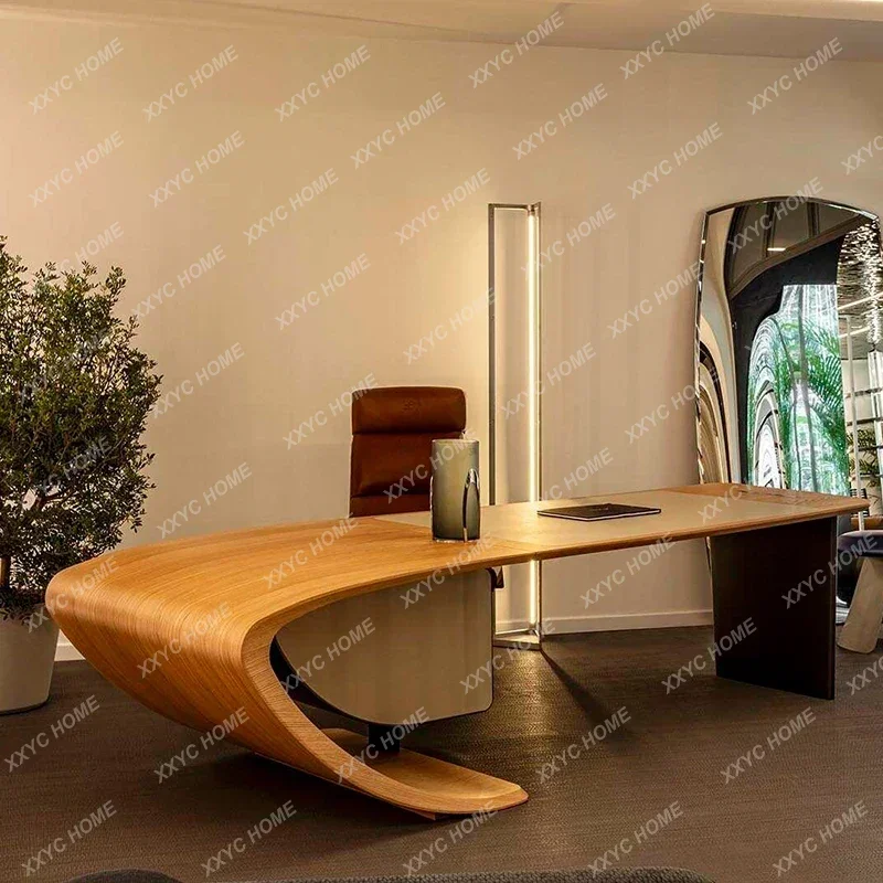 minimalist desk, modern light luxury household fashion calligraphy table