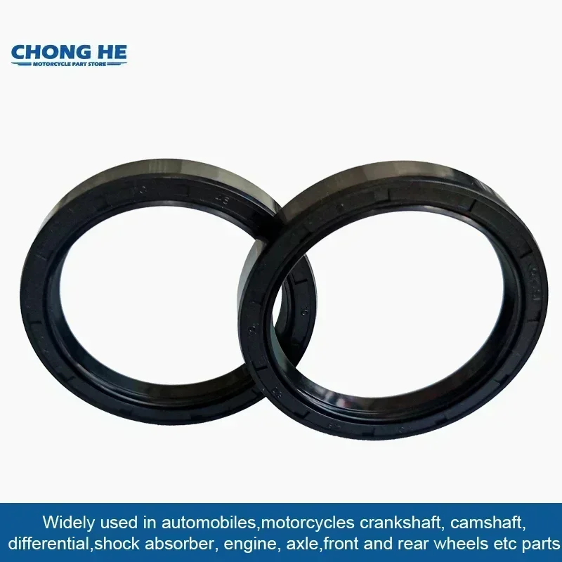 48x60x10 48 60 Front Shock Fork Damper Shaft Oil Seal Retainers For HARLEY DAVIDSON 1130 VRSCR Street Rod FXWG 1340 Wide Glide