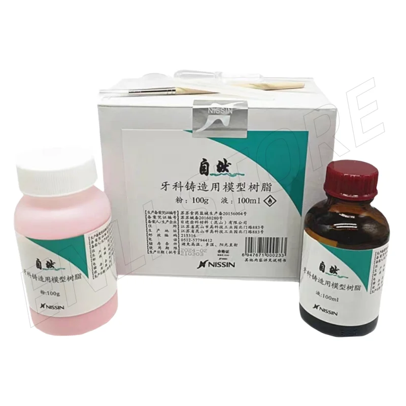

Professional Dental Temporary Crown Resin Kit - Type I Class 1 (100ml Liquid + 100g Powder) for Oral Restoration For Dentists