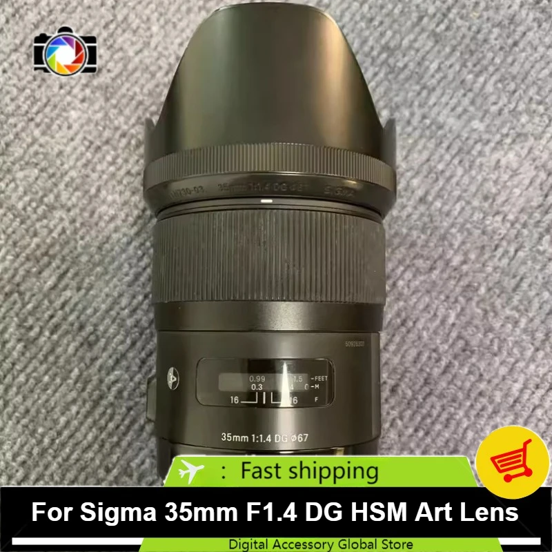 

95% новый, оригинальный объектив Sigma 35mm F1.4 DG HSM Art, полнокадровый, фикс, для креплений E / EF / F