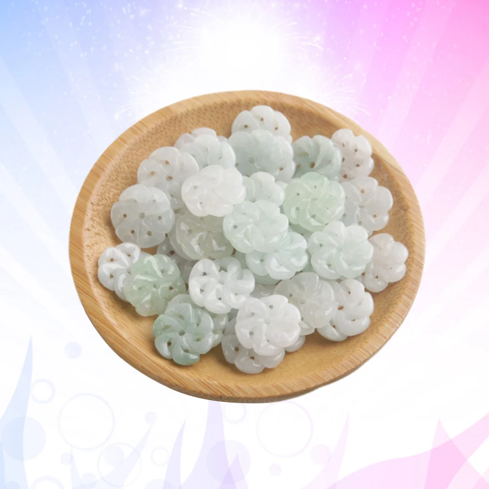 

10Pcs Natural Jade Beading Set for Jewelry Making DIY Necklace Bracelets Earrings Dress Ornaments Long Lasting Color