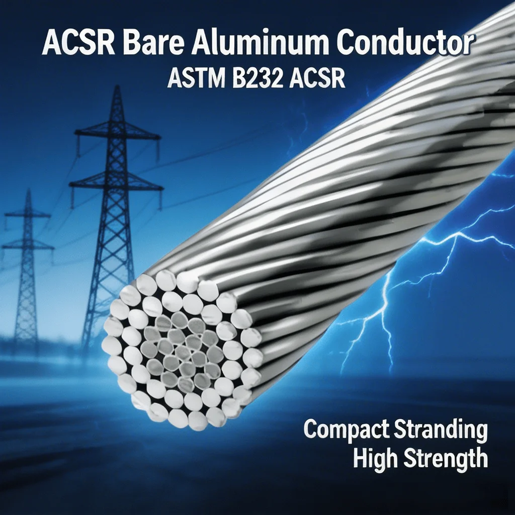 High Voltage Bare Aluminum Alloy Aerial Cable AAC AAAC Conductor for Power Transmission Line