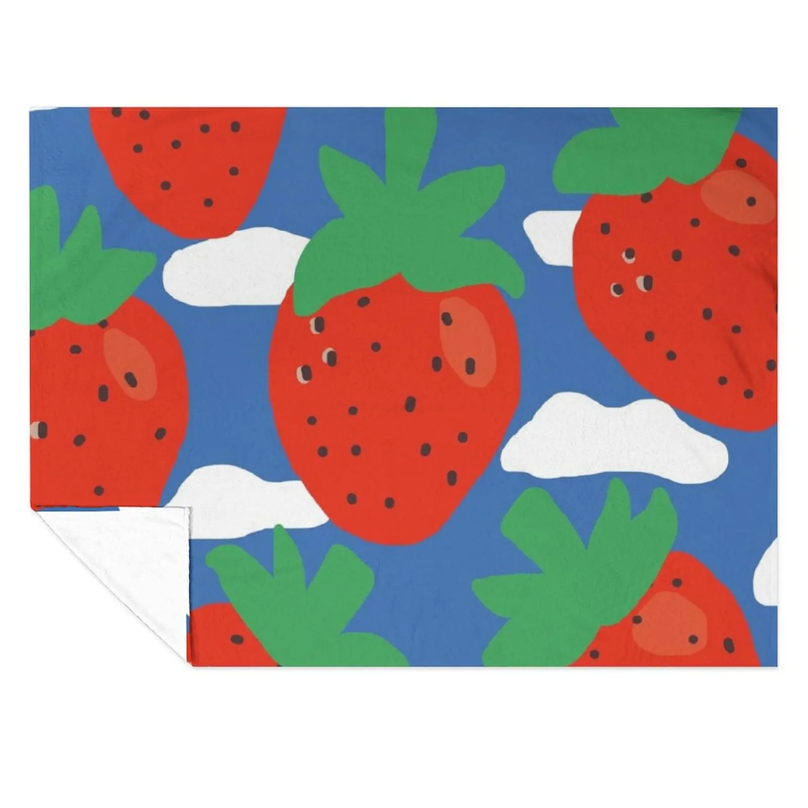 

Cheerful Strawberry Pattern Throw Blanket Bed linens For Baby Fashion Sofas funny gift Blankets