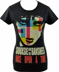 WOMENS GOTHIC T-SHIRT SIOUXSIE & THE BANSHEES ONCE UPON A TIME POST PUNKLuxury Brand Retro OversizedHigh quality brand