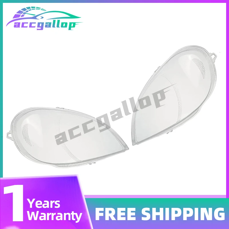 

For Mercedes-Benz ML Class W163 ML400 ML450 ML350 ML320 2002-2005 Pair Transparent Housing Front Headlights Lens Shell Lampcover