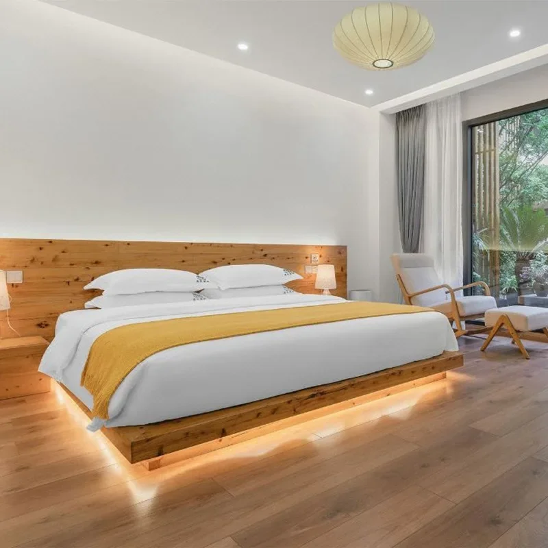

Hotel furniture standard room full set of renovation color changing bed bed box bed home