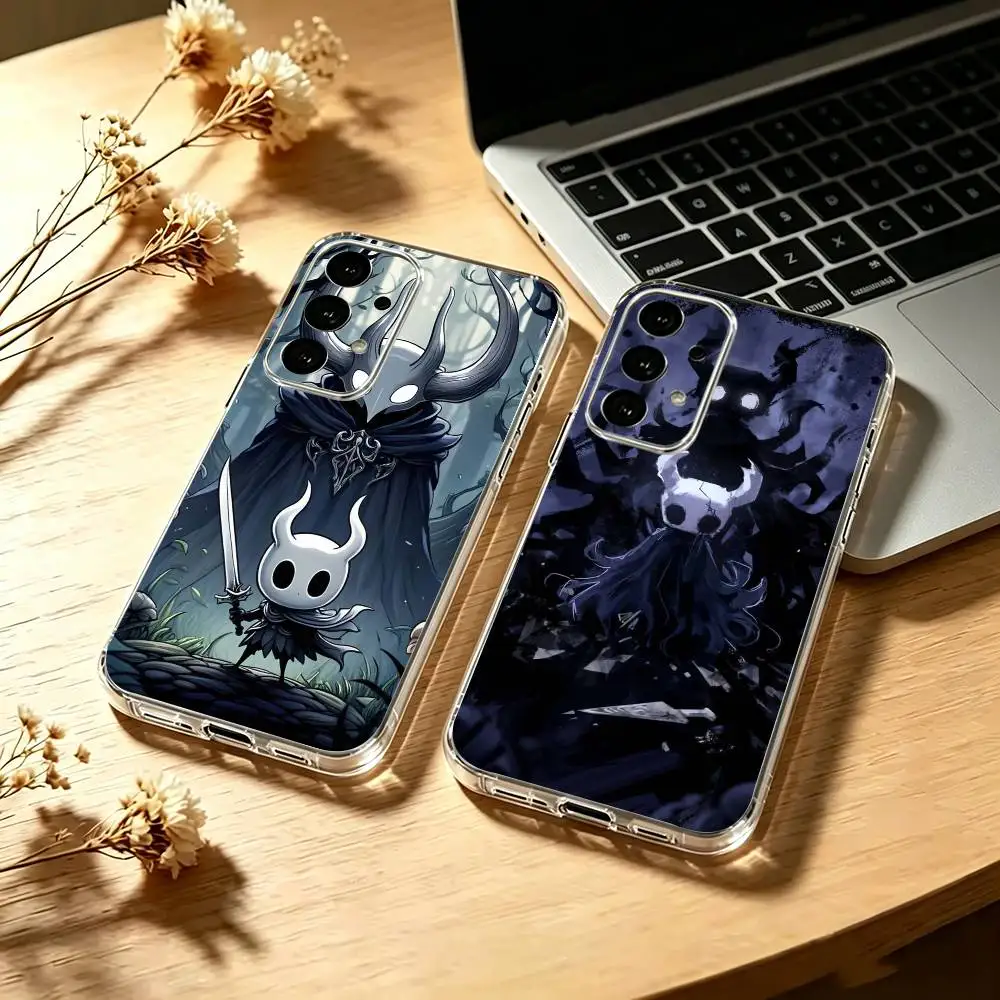 Game H-Hollow Knight Silksong Phone Case For Samsung S25,S24,S21,S22,S23,S30,Ultra,S20,Plus,Fe Transparent Cover