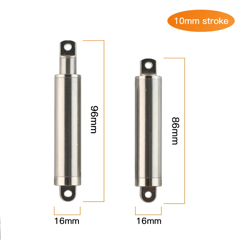 

Mini Linear Actuator Electric Actuator Linear Push Rod 12V 16mmOD Waterproof Stroke 304 Stainless Steel for DIY Model