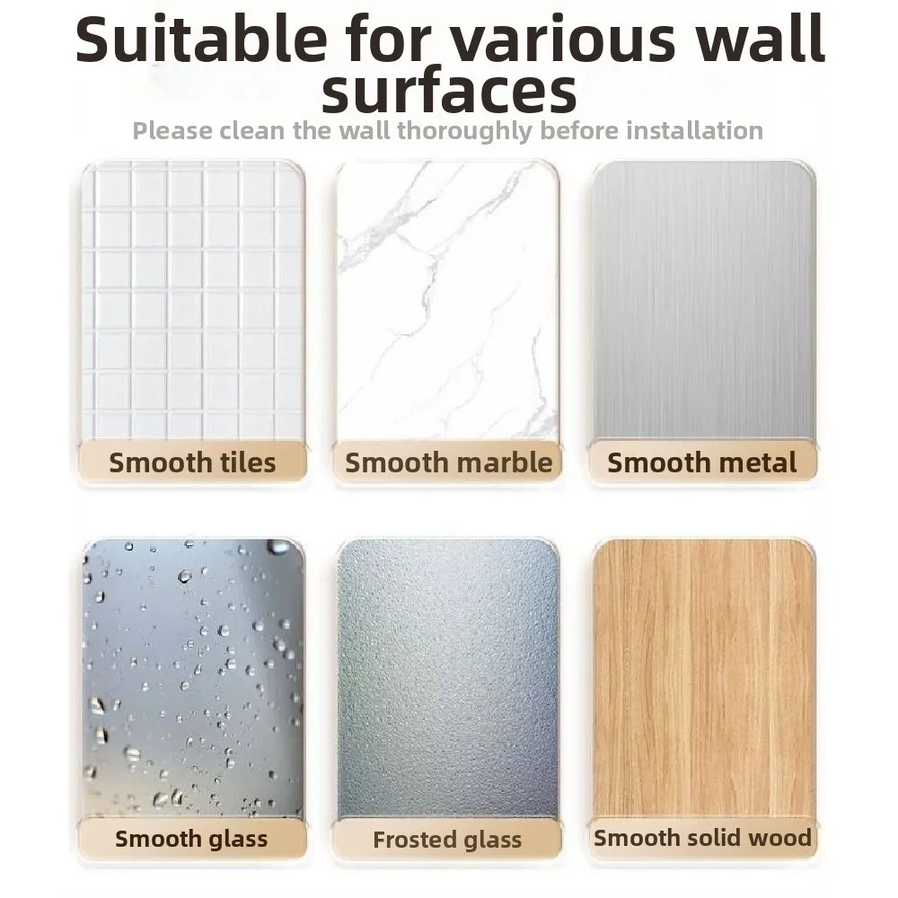 

Водонепроницаемая полка для хранения в ванной комнате, утолщенная нержавеющая настенная полка, простая установка, большая вместительная коробка для хранения косметики