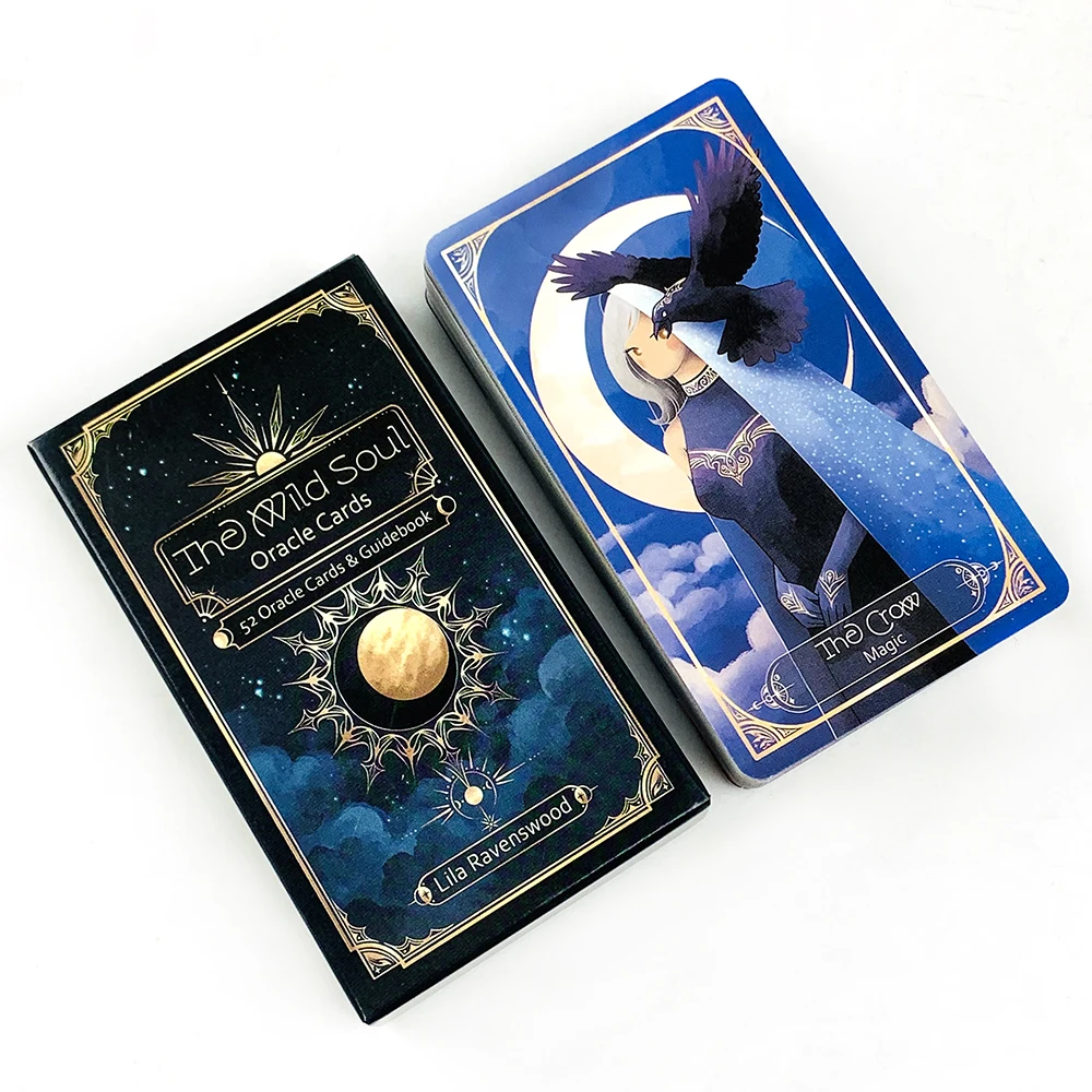 بطاقات أوراكل الروح البرية 52 بطاقات أوراكل النسخة الإنجليزية توقع العرافة لوحة سطح السفينة لعبة بطاقات ألعاب الحفلات العائلية #3