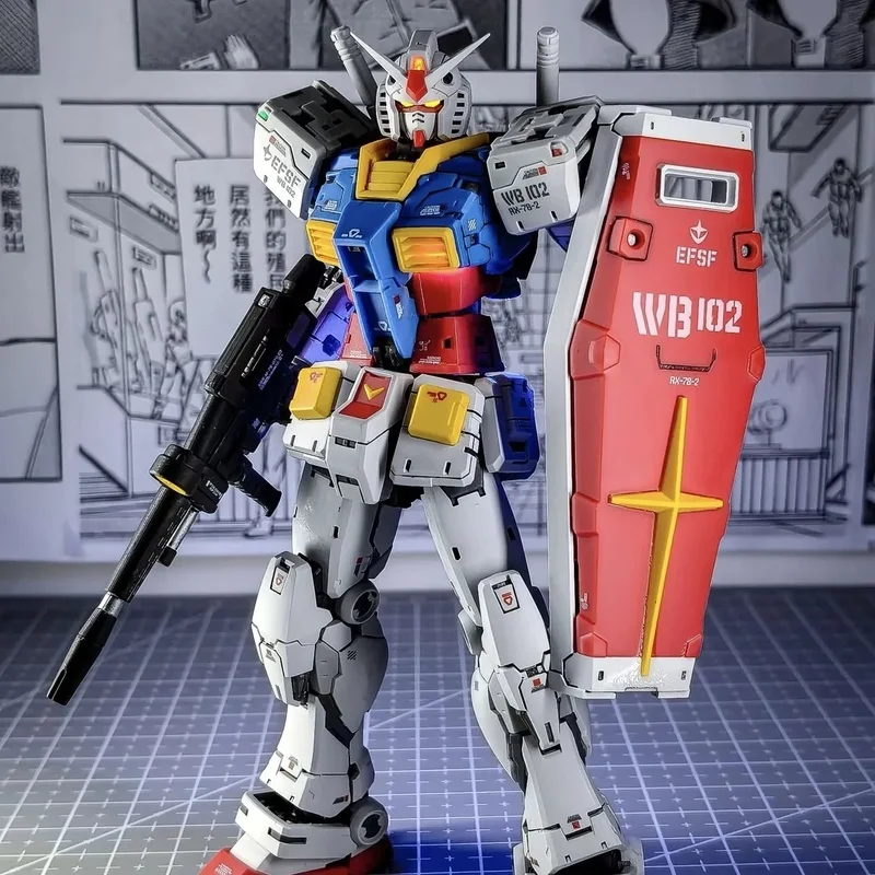 RG 1/100 RX-78-2 2.0 (Versione Ampliata) Kit Modello Armatura con Trasformazione Esplosiva, Controllo Magnetico, Occhi Luminosi, Giocattoli da Collezione