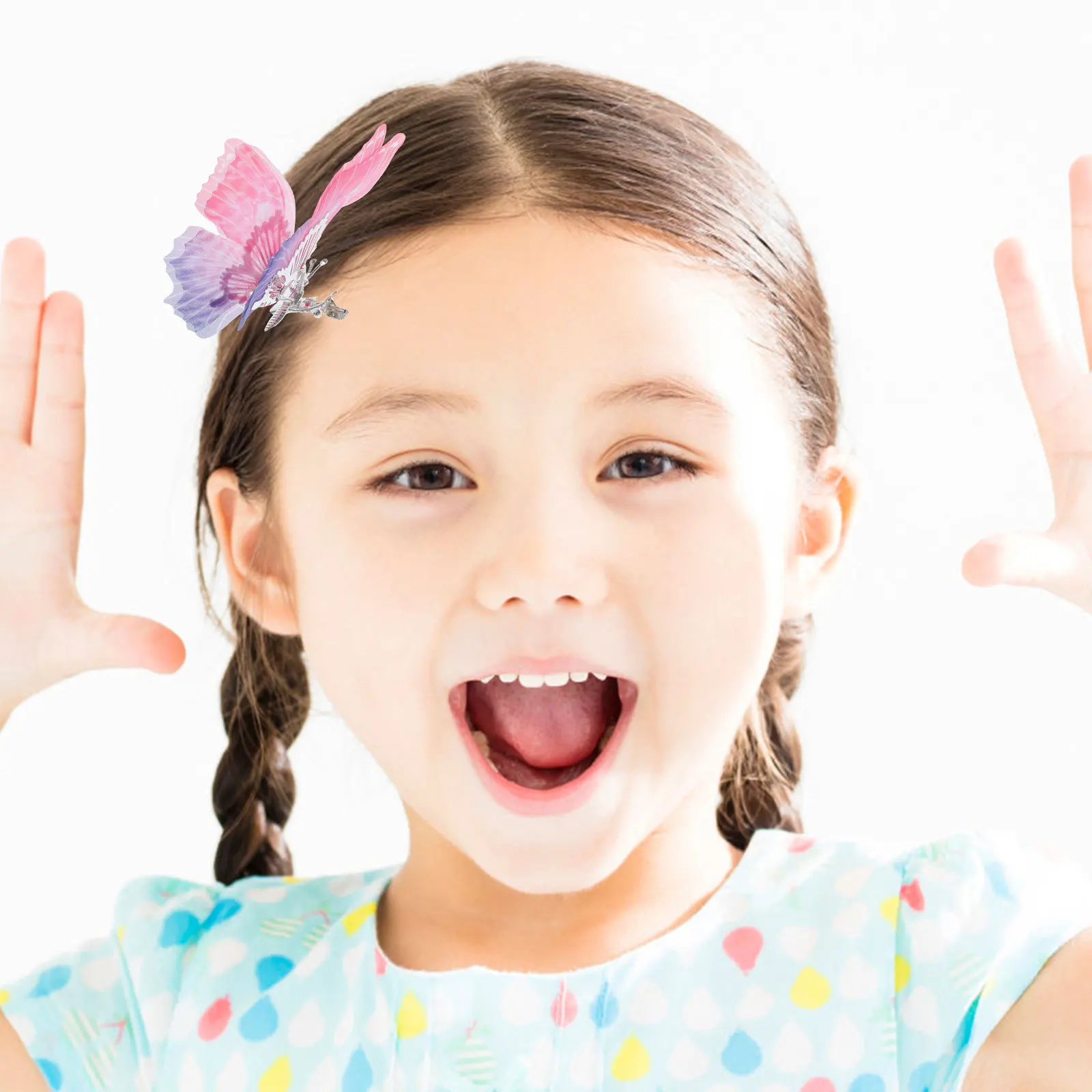 

2Pcs Butterfly Hairpins Realistic Wings Moving for Girls Women Hair Decoration Wedding Party School Gifts Hair Clips