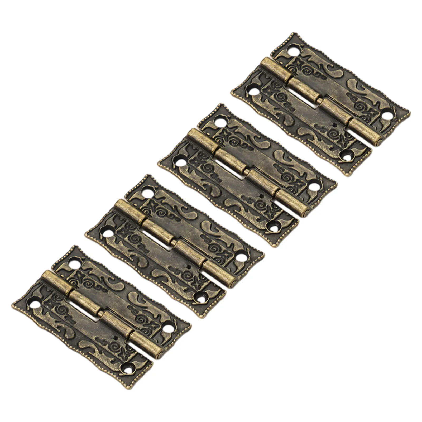 Comprehensive Wooden Box Hardware Collection Features 4 Hinges 2 Locking Hasps and 28 Screws in a Bronze Finish