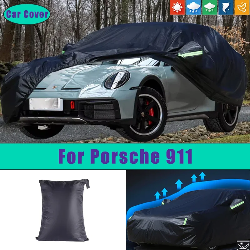 

For Porsche 911 Car Full Outer Covers Outdoor Waterproof Dustproof Sun Rain Snow Protection Exterior Car Accessories