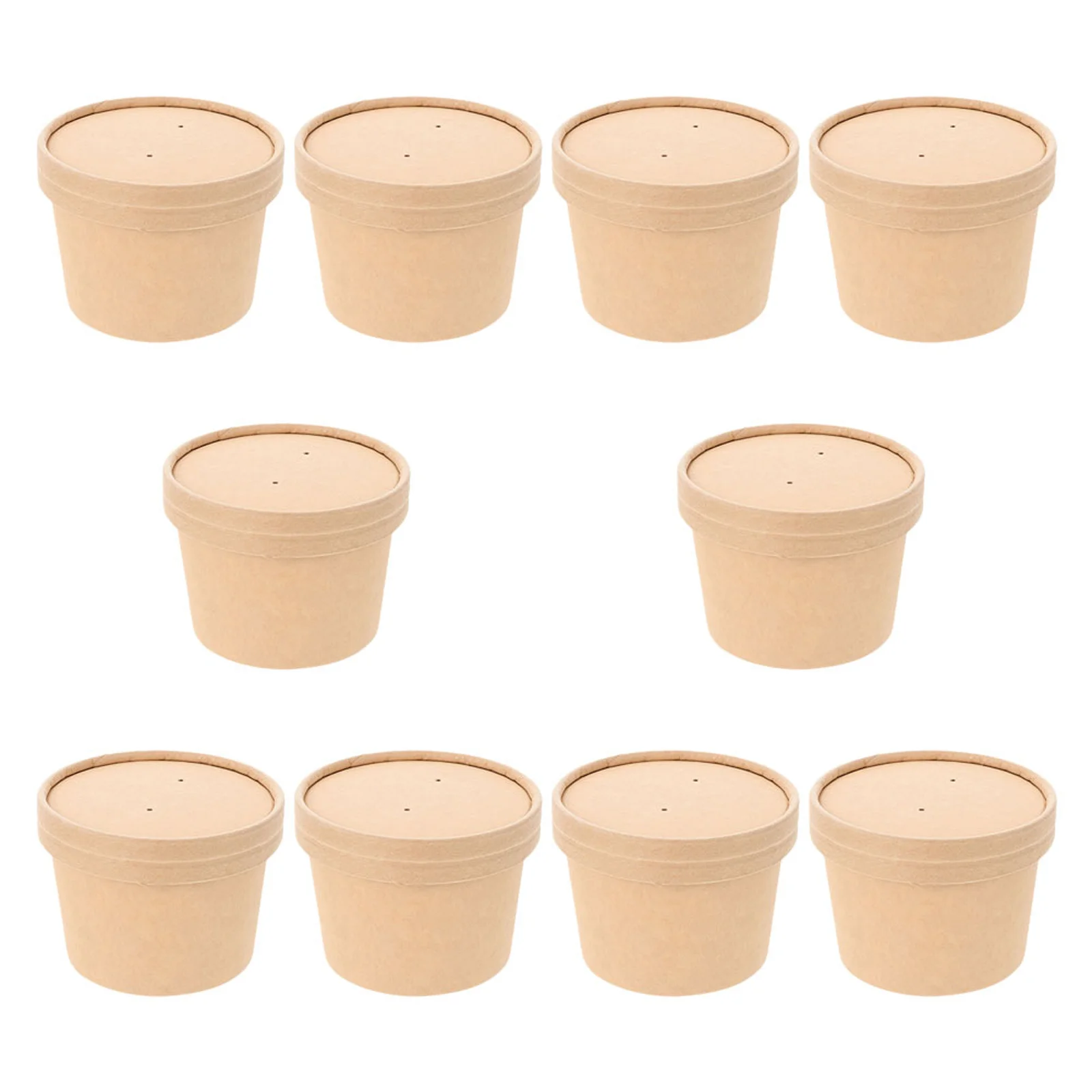 

10 set Ice Cream Paper Cup Disposable Dessert Bowl For Yogurt Pudding Packaging Cold Soup Ice Cream Ball Cup Storage Bowl