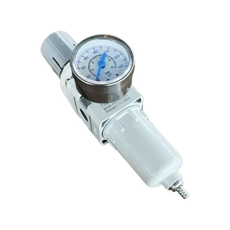 

Air Filter Pressure Regulator, 1/4, 0.5-10 bar, 5 micron filter for pneumatic systems/compressed air lines
