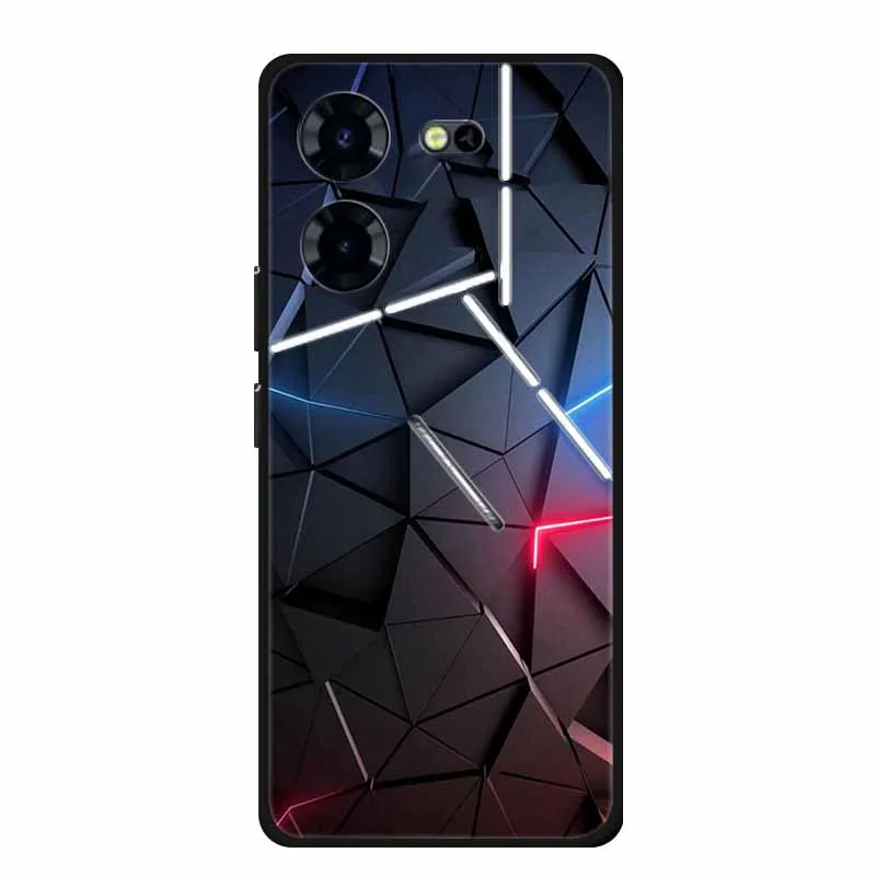 For Tecno Pova 4 5 Case Luxury Soft Silicone TPU Phone Back Cover Case for Tecno Pova 5 4 pro Coque Shockproof Protective Funda