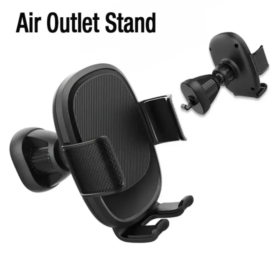 Gravity Car Mobile Phone Holder Stand Air Vent Clip In Car For iPhone 17 16 15 Pro Max Samsung S25 Xiaomi GPS Cell Phone Bracket