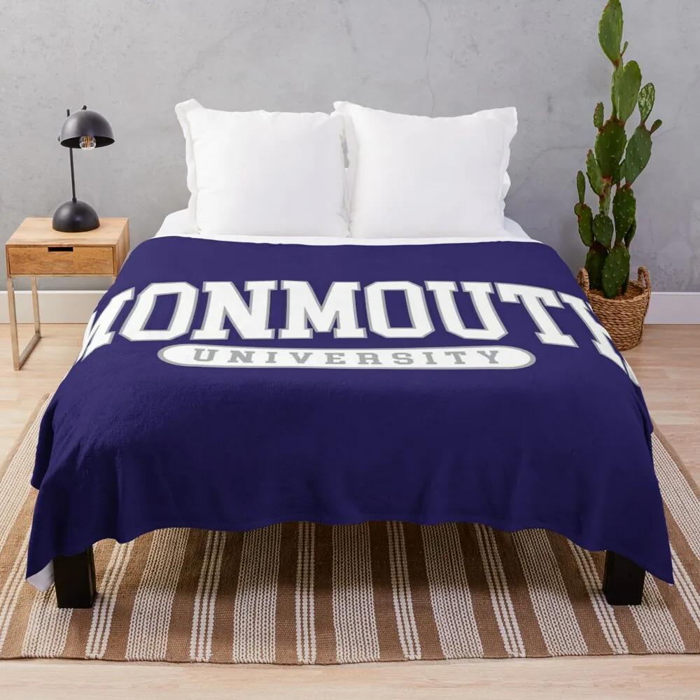 

monmouth - college font Throw Blanket Winter bed blankets cosplay anime Luxury Thicken Blanket Sofa Quilt