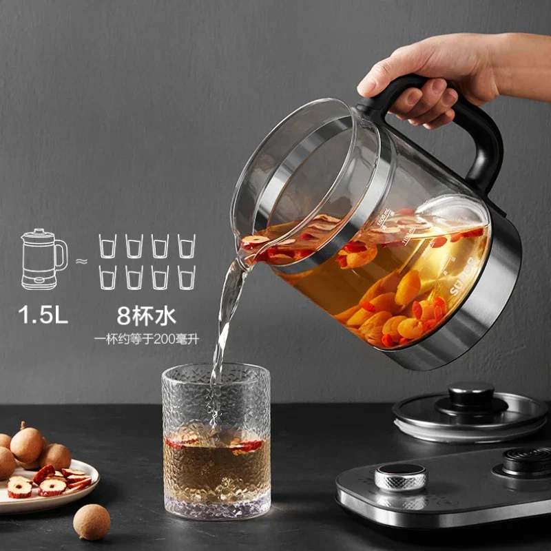 

Mini Waterkoker Panelas Eletrica Mixing Health Pot 316L Stainless Steel Household Glass Scented Tea Brewer Office