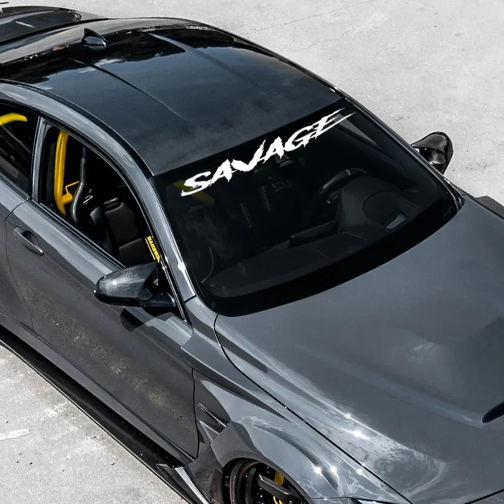 وحشية زجاج سيارة كول نمط ملصق السيارات الجسم النافذة الخلفية ديكور ذاتي الصنع بولي كلوريد الفينيل الفينيل فيلم العالمي ملصق سيارة ضبط الملحقات #3