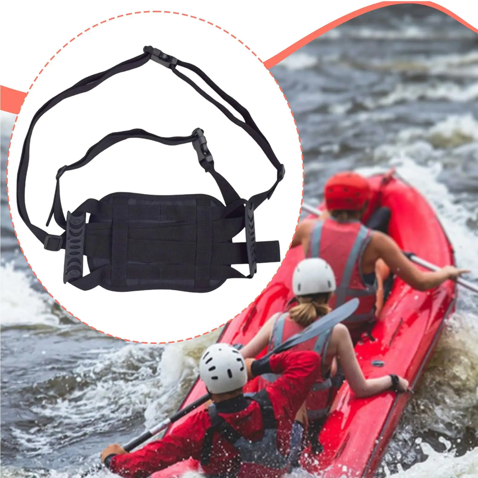 

Motorcycle Rider Passenger Connecting Belt Professional Accessories 25x17cm