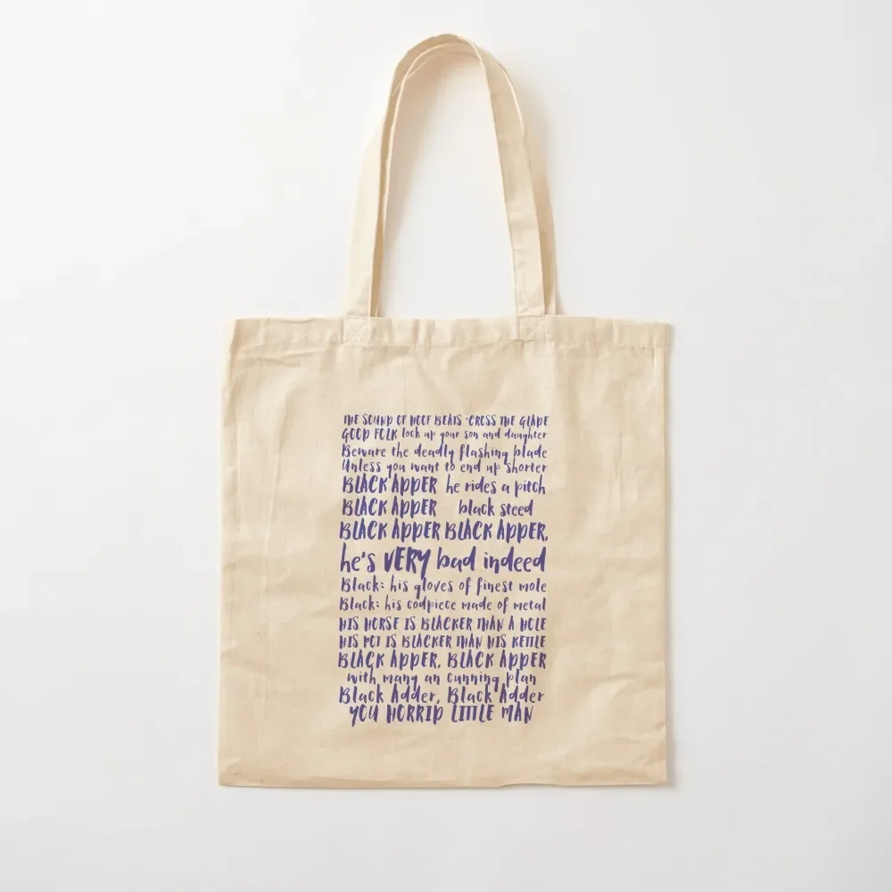 

Blackadder Lyrics Tote Bag hand bags tote bag custom Tote Bag