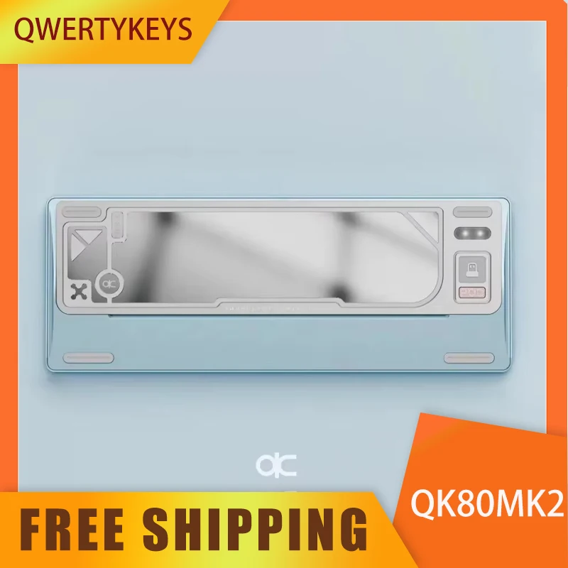 Qwertykeys QK80MK2 Mechanical Keyboard Kit Three Mode Wireless Keyboard Kit Aluminum Alloy Customized Keyboard Kits Accessories