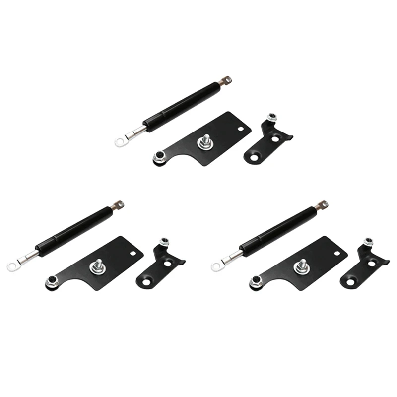 3Pcs Rear Tailgate Board Slow Down Support Rod Lift Strut Gas Shock Damper For Toyota Hilux GUN125 Revo 2015-2019