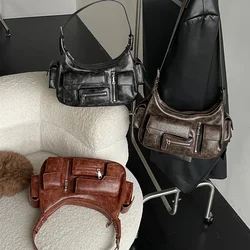 Wysokiej jakości miękka skórzana luksusowa torebka torebka damska torba designerska z wieloma kieszeniami torba na ramię Crossbody dla kobiet 2024 Trend Sac