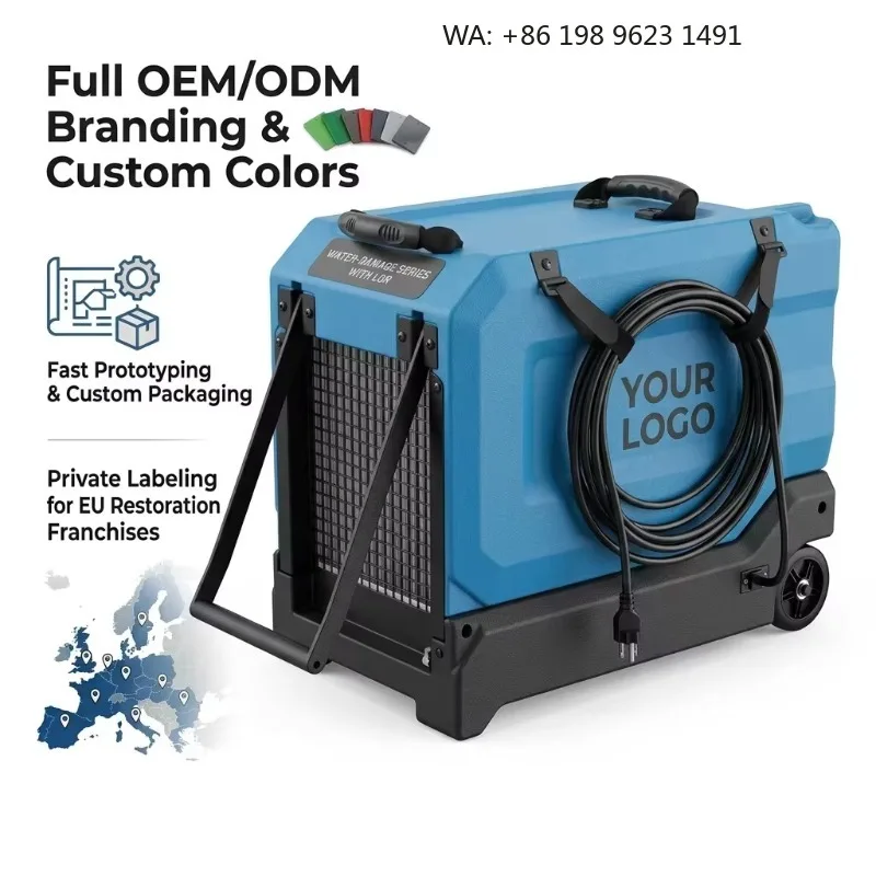 Best Sale 500CFM Portable HEPA Air Scrubber Industrial Mold Restoration Cleaner Site Moisture Purification Device