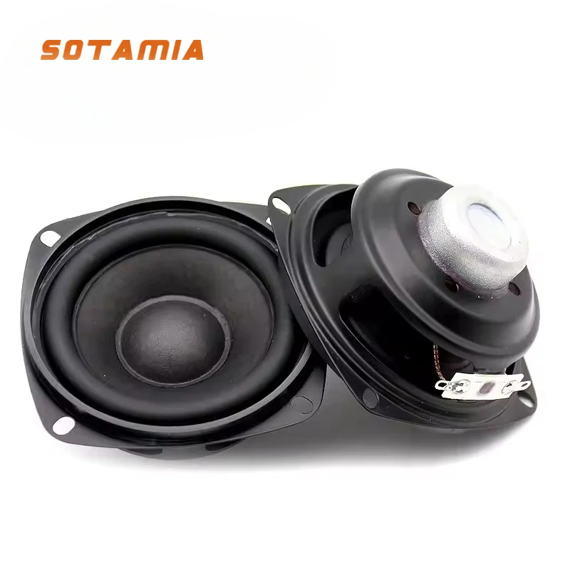 SOTAMIA 2 個 3 インチフルレンジサブウーファースピーカー 4 オーム 15 ワットマルチメディア Hifi 音楽 Bluetooth スピーカーサウンドオーディオホームスピーカー