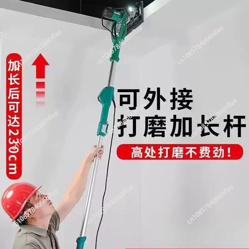 Long Rod Electric Corner Grinder Wall Putty Triangle Sanding Machine