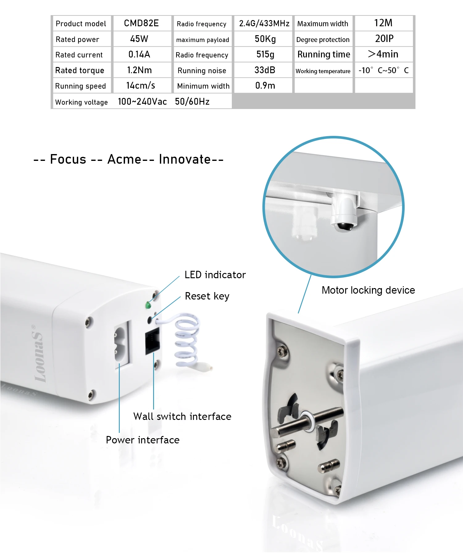 3rd Generation Shorter RF433Mhz Remote Control Curtain Motor System Home Electric Engine Customized Length Support Not Smart