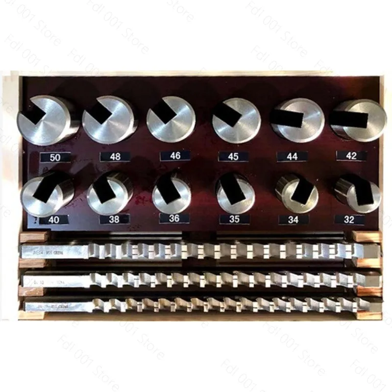 21pcs Keyway Broach Set HSS Metric Keyway Cutting Tool for   Machine Precision