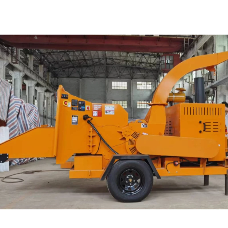 Mobile Diesel Wood Chipper Machine Wood Chippers Garden Wood Chipper Wood Sawdust Machine Wood Branch Hammer Mill Crusher